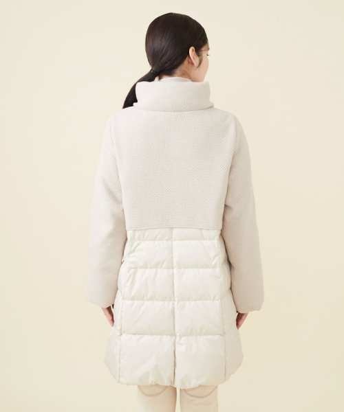 ニットコンビネーションダウン 