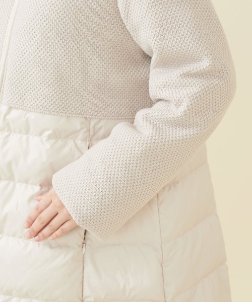 ニットコンビネーションダウン 