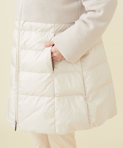 ニットコンビネーションダウン 