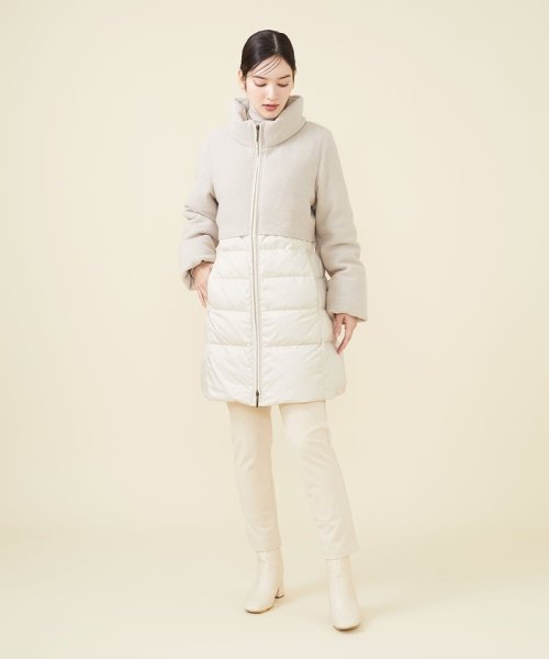 ニットコンビネーションダウン 