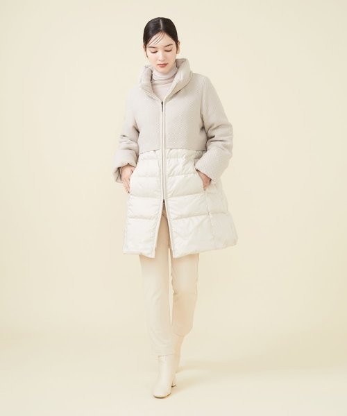 ニットコンビネーションダウン 