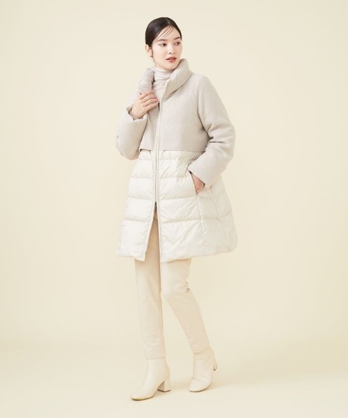 ニットコンビネーションダウン 