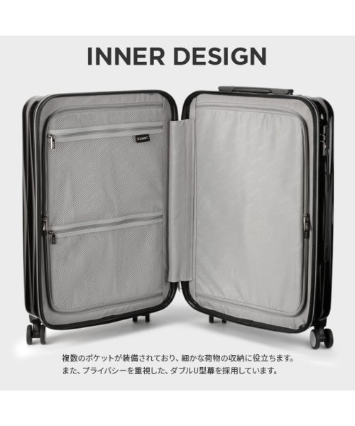 スーツケース 60L Mサイズ 中型 軽量 DBCラゲージ HIRODBC bdy1951－24 軽量 ｜約