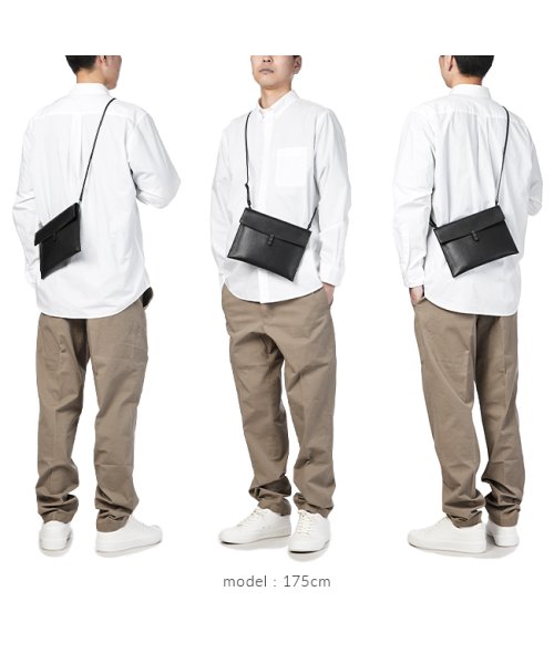 トモエ バッグ ショルダーバッグ サコッシュ メンズ レザー スリム 本革 薄型 日本製 斜めがけ ユーティリティ TOMOE UTILITY 