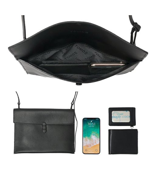 トモエ バッグ ショルダーバッグ サコッシュ メンズ レザー スリム 本革 薄型 日本製 斜めがけ ユーティリティ TOMOE UTILITY 