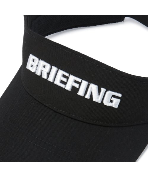 BRIEFING(ブリーフィング)/ブリーフィング ゴルフ サンバイザー メンズ ブランド ブラック キャップ ロゴ 刺繍 黒 帽子 BRIEFING GOLF BRG231M68/img04