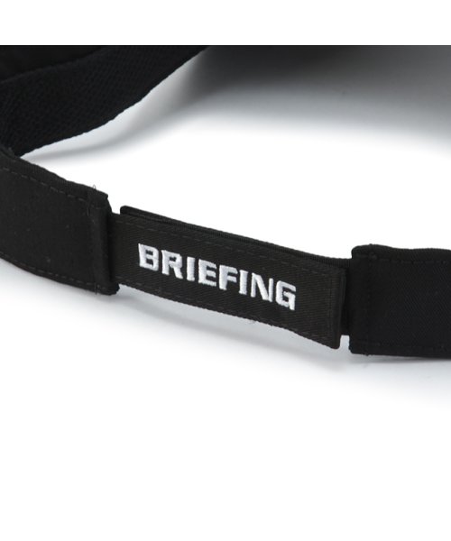 BRIEFING(ブリーフィング)/ブリーフィング ゴルフ サンバイザー メンズ ブランド ブラック キャップ ロゴ 刺繍 黒 帽子 BRIEFING GOLF BRG231M68/img07
