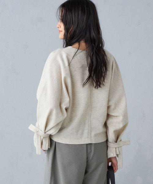 【SHIPS別注】assiette:2WAY ボリューム スリーブ プルオーバー ◇ assiette