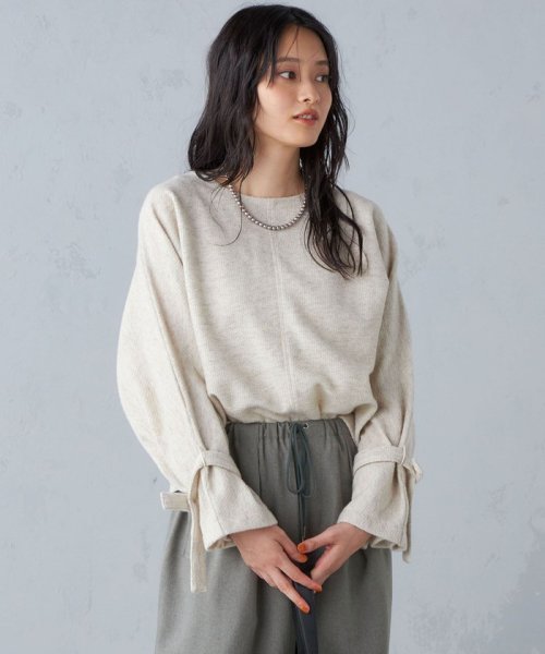 【SHIPS別注】assiette:2WAY ボリューム スリーブ プルオーバー ◇ assiette