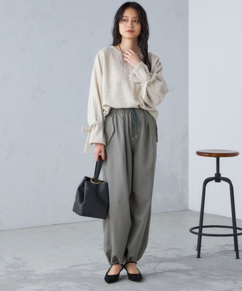 【SHIPS別注】assiette:2WAY ボリューム スリーブ プルオーバー ◇ assiette