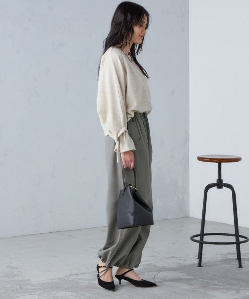 【SHIPS別注】assiette:2WAY ボリューム スリーブ プルオーバー ◇ assiette