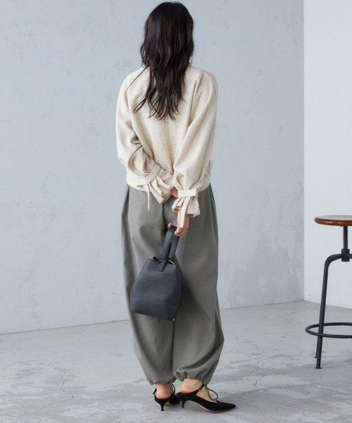 【SHIPS別注】assiette:2WAY ボリューム スリーブ プルオーバー ◇ assiette