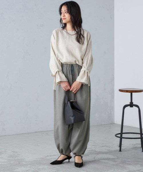 【SHIPS別注】assiette:2WAY ボリューム スリーブ プルオーバー ◇ assiette