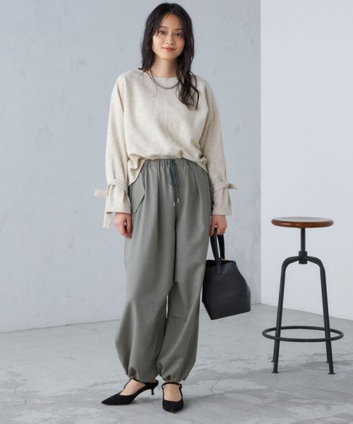 【SHIPS別注】assiette:2WAY ボリューム スリーブ プルオーバー ◇ assiette