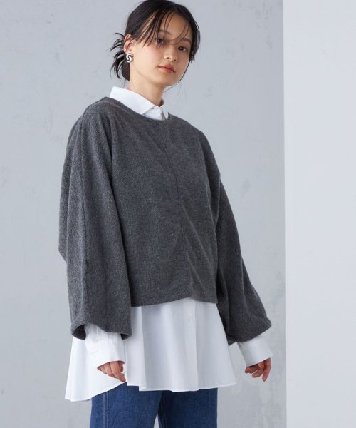 【SHIPS別注】assiette:2WAY ボリューム スリーブ プルオーバー ◇ assiette