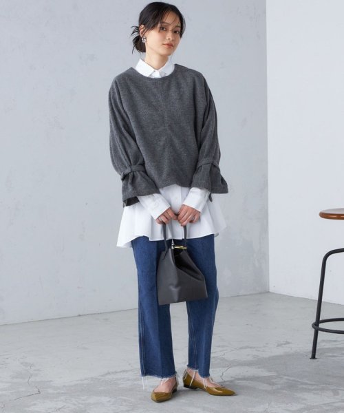 【SHIPS別注】assiette:2WAY ボリューム スリーブ プルオーバー ◇ assiette