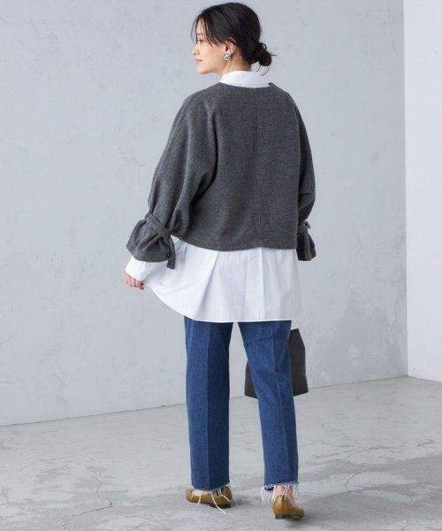 【SHIPS別注】assiette:2WAY ボリューム スリーブ プルオーバー ◇ assiette