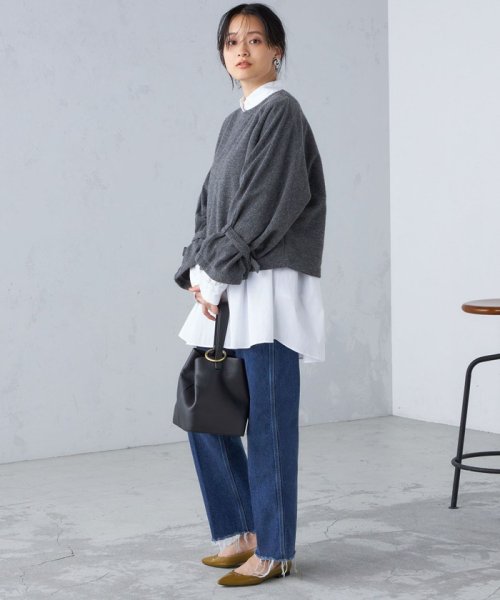 【SHIPS別注】assiette:2WAY ボリューム スリーブ プルオーバー ◇ assiette