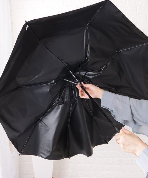 Lace Ladies(レースレディース)/晴雨兼用ニュアンスカラーロゴ付き折りたたみ傘/img07