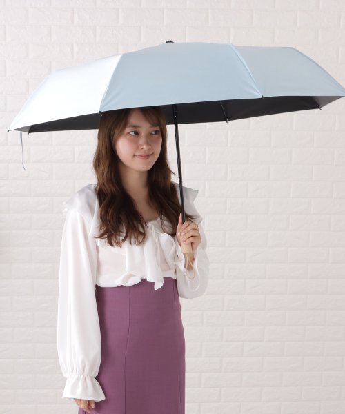 Lace Ladies(レースレディース)/晴雨兼用ニュアンスカラーロゴ付き折りたたみ傘/img16