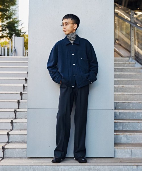 【LOOPWHEELER for LOWERCASE × POGGYTHEMAN】別注 スウェット トラッカージャケット LOOPWHEELER LOWERCASE POGGYTHEMAN ループウィラー