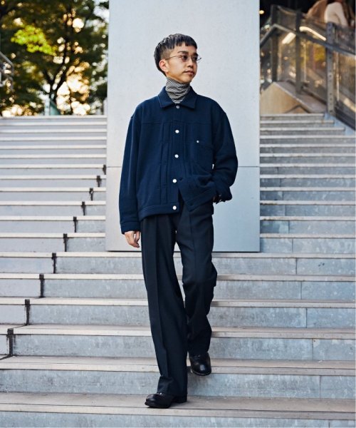 【LOOPWHEELER for LOWERCASE × POGGYTHEMAN】別注 スウェット トラッカージャケット LOOPWHEELER LOWERCASE POGGYTHEMAN ループウィラー