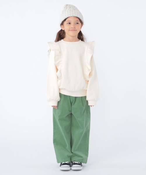 SHIPS KIDS(シップスキッズ)/SHIPS KIDS:100～130cm / コーデュロイ ストラップ ワイド パンツ/img13