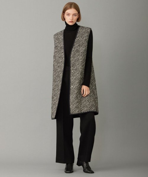 【リバーシブル着用可能】 パディングツイード ベスト 商品説明2023AWリバーシブル仕様で着回し自在、着こなしをクラスアップしてくれるパディングベスト■デザイン表面がツイード H2862250786(22000円)