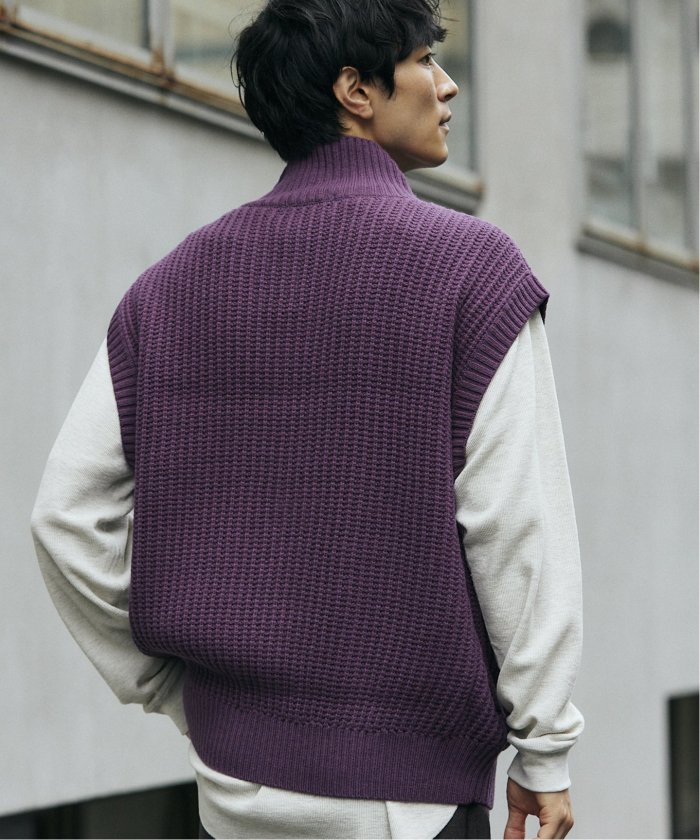 IBERICO MERINO WOOL ドライバーズニットベスト(505734524