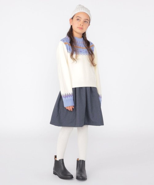 SHIPS KIDS(シップスキッズ)/SHIPS KIDS:145～160cm / ＜手洗い可能＞ ノルディック レイヤード ワンピース/img06