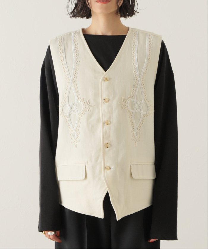 安価アウター - 【OFF THE CUFF/オフザカフ】VELOR CODE EMB GILET