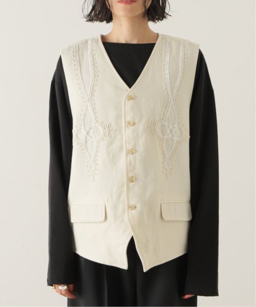 【OFF THE CUFF/オフザカフ】VELOR CODE EMB GILET THE FRAMeWORK OFF CUFF/オフザカフ 着用サイズ