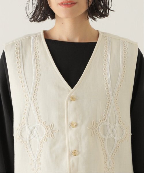 【OFF THE CUFF/オフザカフ】VELOR CODE EMB GILET THE FRAMeWORK OFF CUFF/オフザカフ 着用サイズ