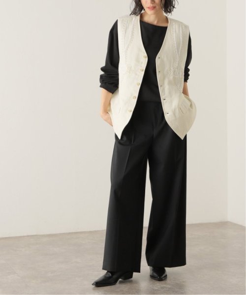 【OFF THE CUFF/オフザカフ】VELOR CODE EMB GILET THE FRAMeWORK OFF CUFF/オフザカフ 着用サイズ