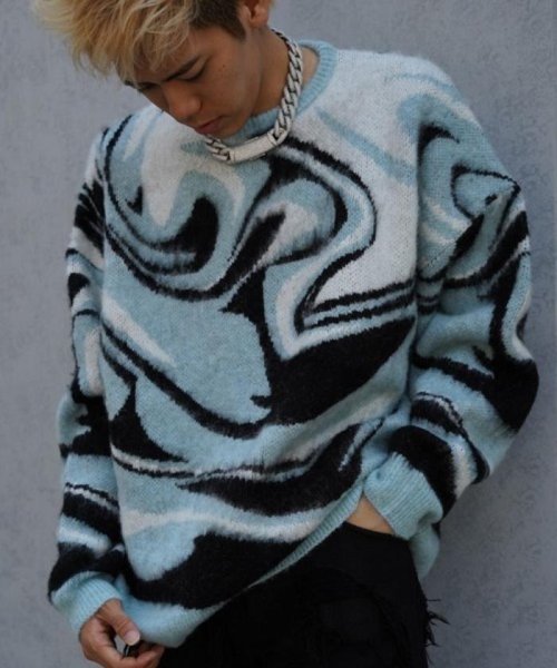 RoyalFlash(ロイヤルフラッシュ)/TAIN DOUBLE PUSH/ENTERPRISE MARBLE KNIT CREW/img14