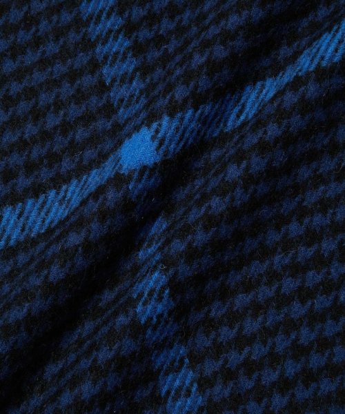 カシミヤブレンド パターンストール（千鳥格子/グレンチェック） 