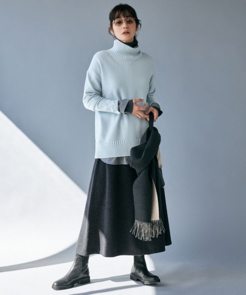 リバーシブルウールマフラー 