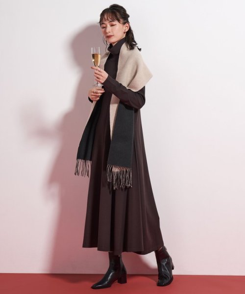 リバーシブルウールマフラー 