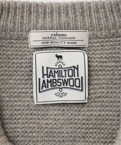 JOURNAL STANDARD relume Men's(ジャーナルスタンダード　レリューム　メンズ)/HAMILTON WOOL ガーター ヘンリーネックニット/img61