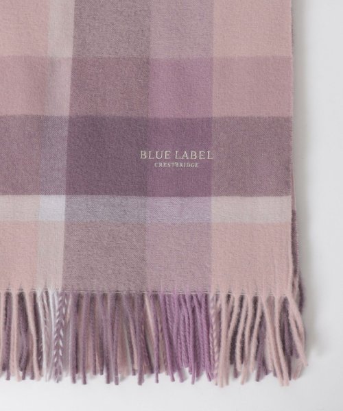 クレストブリッジチェックウォッシャブルカシミヤストール 