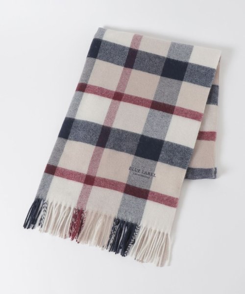 クレストブリッジチェックウォッシャブルカシミヤストール 