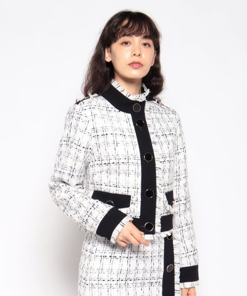 セール】【セットアップ対応】ファンシーツイードジャケット(505708256  