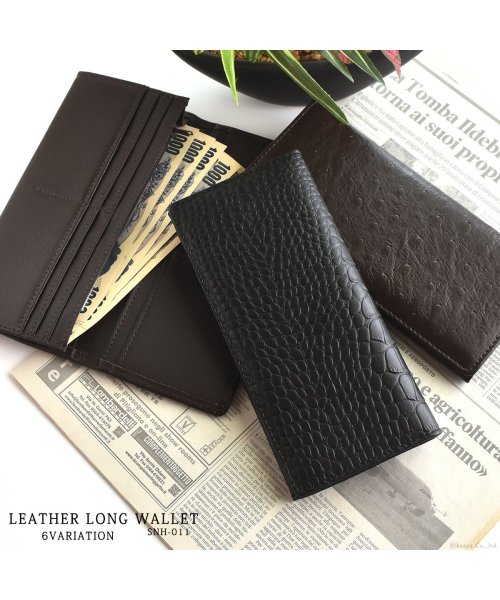 レア 新品未使用 GANZO 焼き付き 長財布 クロコダイル メンズ  