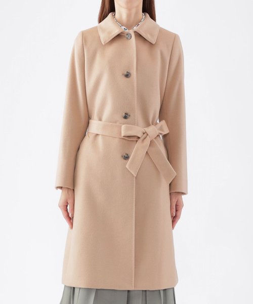 ウールカシミヤビーバーステンカラーコート 