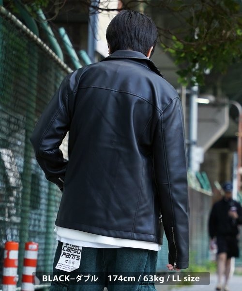 1111clothing(ワンフォークロージング)/◆ラムタッチ PUレザー ライダースジャケット◆ ライダース メンズ エコレザー ジャケット レディース レザージャケット シングルライダース ダブルライダース/img20