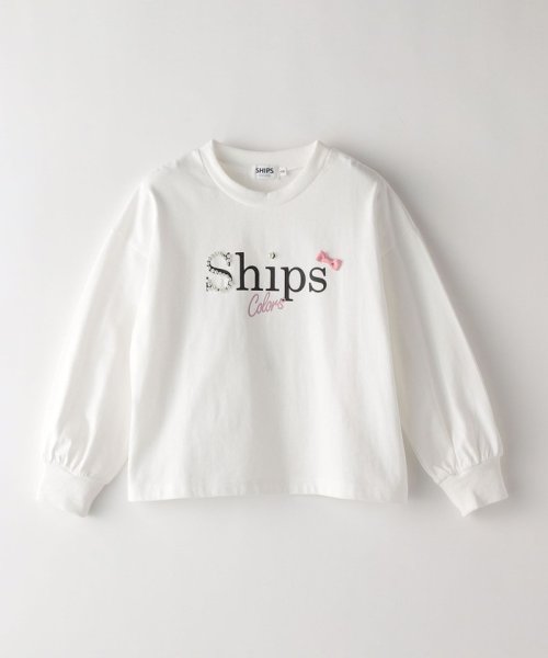 SHIPS Colors  KIDS(シップスカラーズ　キッズ)/SHIPS Colors:ビジュー プリント ロングスリーブ  Tシャツ（100～130cm）/img01