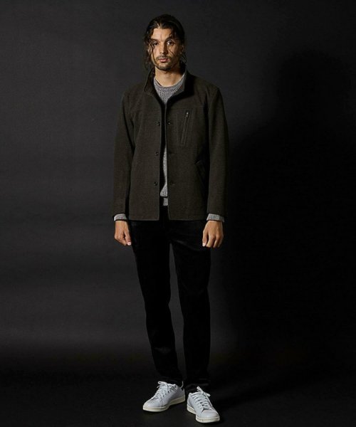 T/Rツイルカルゼスタンドカラーブルゾン 