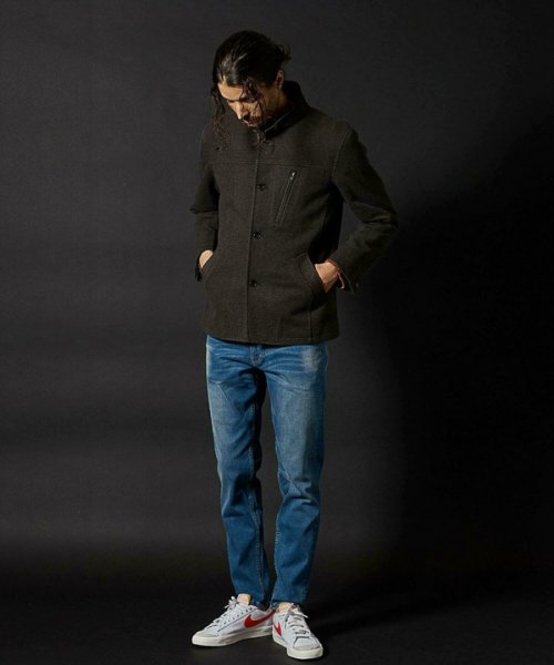 T/Rツイルカルゼスタンドカラーブルゾン 