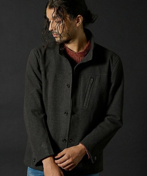 T/Rツイルカルゼスタンドカラーブルゾン 