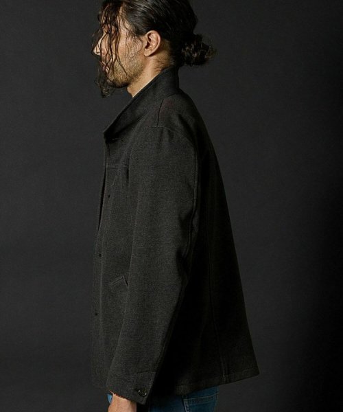 T/Rツイルカルゼスタンドカラーブルゾン 